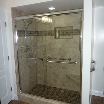 Custom shower remodel 29